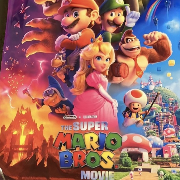 Super Mario Brothers Movie Poster DS 27 x 40 (video game film one) + 2 BONUS wow - Picture 4 of 5
